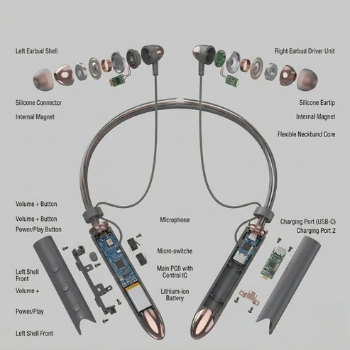 Interlink Voice MOD Neckband Bluetooth 5.3 Voice Changer — | Buy Online In Pakistan - Image 4