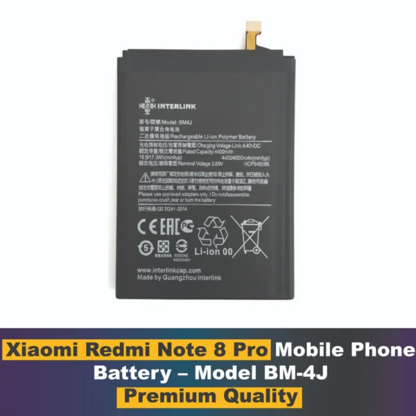 Xiaomi Redmi Note 8 Pro- Model BM4J Mobile phone Battery Buy in pakistan