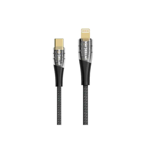 Interlink MAX 27W Type-C to iPhone PD Fast Charging Cable | Buy Online In Pakistan