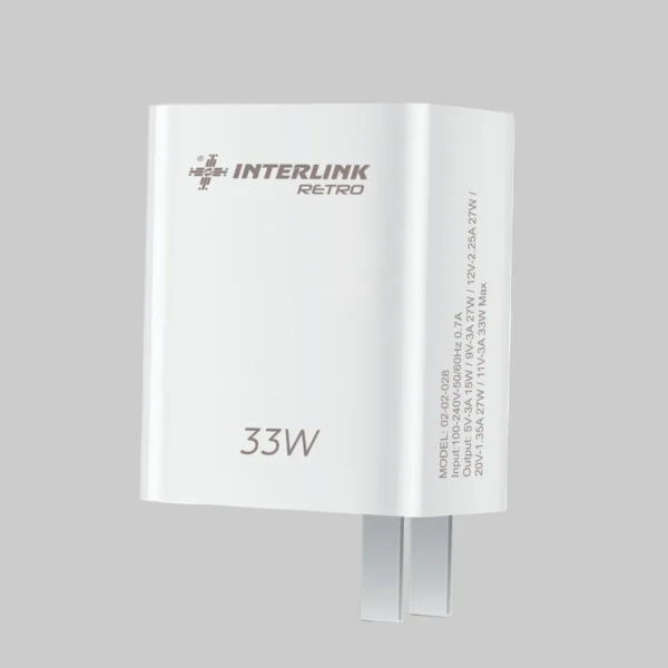 Retro 33W Fast Charger | QC 3.0 Quick charger for All Smartphones Buy Fast Charger in Pakistan