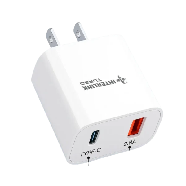 Interlink Turbo 15W Dual Port Fast Adapter — Buy in Pakistan