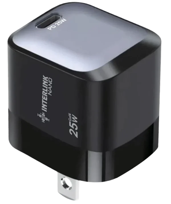 Interlink Aura 25W GaN Mini size Adapter | Dual Port Fast Charger | Buy Online in Pakistan